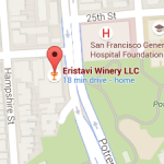 Eristavi Winery Map - San Francisco