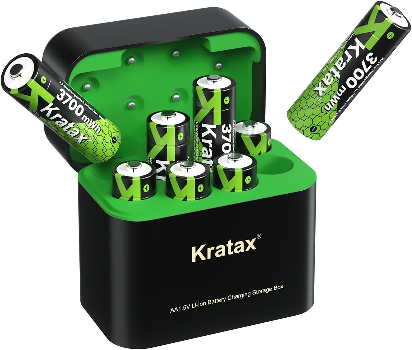 Tip of the Day: Kratax 3700mWh AA Rechargeable Lithium Batteries with Charger