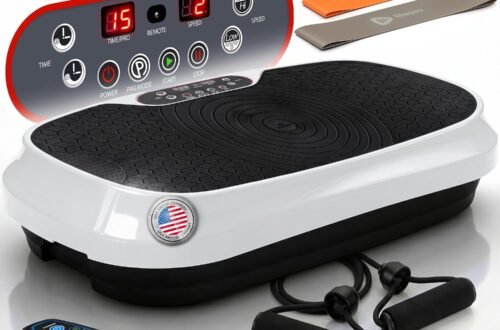 Lifepro Waver Mini Vibration Plate Exercise Machine with Resistance Bands