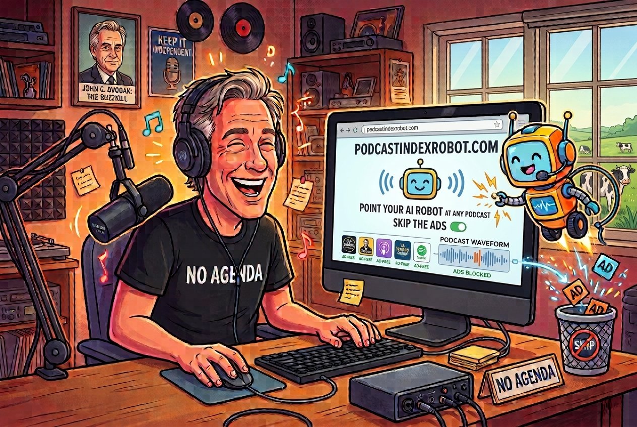 podcastindexrobot.com — Point Your AI Robot at Any Podcast and Skip the Ads