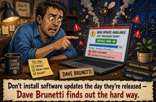 Brunetti installing software updates