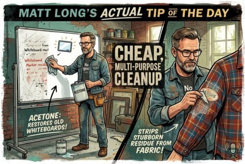 Matt Long's Actual Tip of the Day - Acetone
